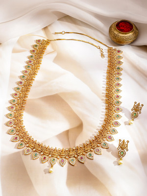 RUBANS Brass Gold-plated Gold Jewellery Set(Pack of 2)