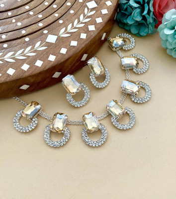 DENICRAAS Alloy Yellow Jewellery Set(Pack of 1)