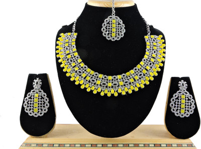VATSALYA creation Alloy Gold-plated Yellow Jewellery Set(Pack of 1)