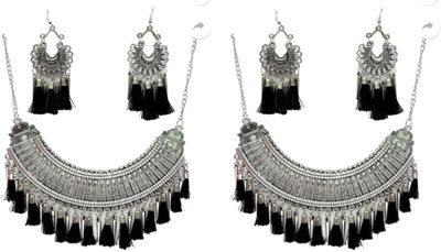JMBW INTERNATIONAL Alloy Silver, Silver Jewellery Set(Pack of 2)