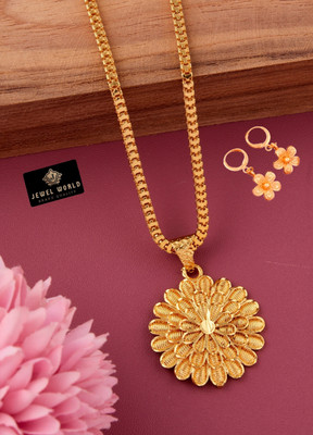 Jewel WORLD Brass, Alloy Gold-plated Gold, Multicolor Jewellery Set(Pack of 2)