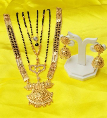 PEHNAZ Alloy Gold-plated Multicolor Jewellery Set(Pack of 2)