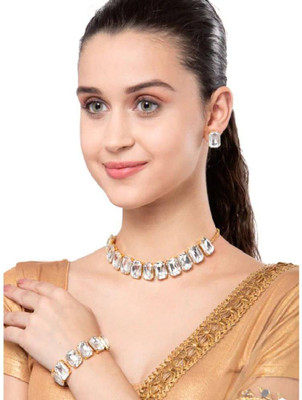 SKG Fashion Store Alloy White Jewellery Set(Pack of 1)