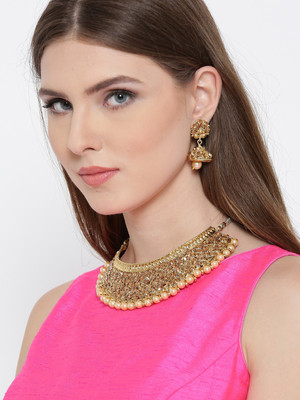ANOUK Alloy Gold-plated Gold Jewellery Set(Pack of 3)