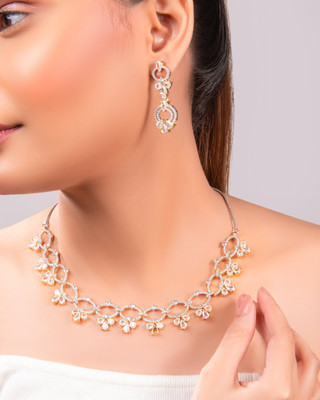 the zoki Steel Silver Silver Jewellery Set(Pack of 1)