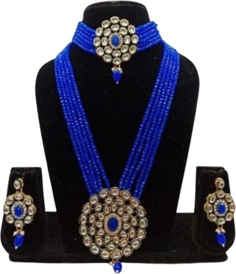 CARAT LIME Alloy Blue, Gold Jewellery Set(Pack of 1)