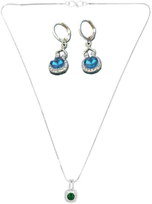 SRK Fashions Alloy Green, Blue Jewellery Set(Pack of 1)