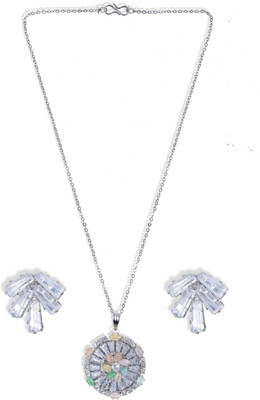 SUNHARI Alloy Silver Jewellery Set(Pack of 1)