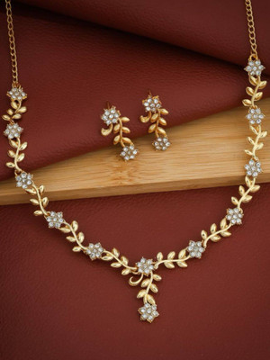 Enpong Brass Gold-plated Gold Jewellery Set(Pack of 1)