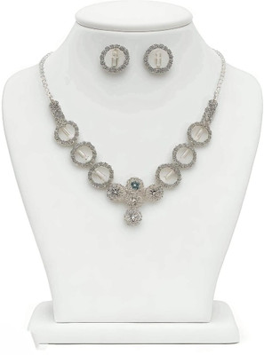 Noya Alloy Silver Silver Jewellery Set(Pack of 1)