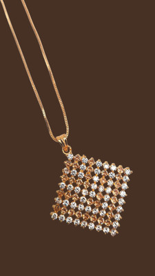 CREATIONADITI Brass Gold-plated Gold, White Jewellery Set(Pack of 1)