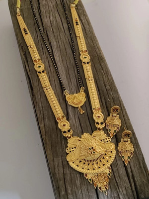 SUGHOSH Brass Gold-plated Gold Jewellery Set(Pack of 1)