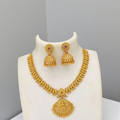 VA JEWELERY Alloy Gold-plated Gold Jewellery Set(Pack of 1)