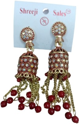 GrowMore Metal Red Jewellery Set(Pack of 1)