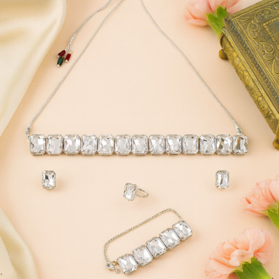 ANOUK Brass Silver Silver Jewellery Set(Pack of 5)