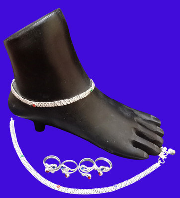 MA Enterprises Alloy Silver Silver Jewellery Set(Pack of 1)