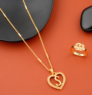 Jewel WORLD Brass, Alloy Gold-plated Gold Jewellery Set(Pack of 1)