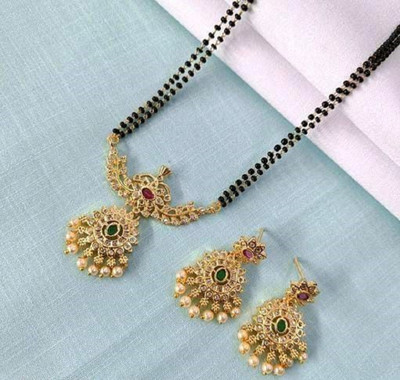 RIENTA JWL Alloy Gold-plated Multicolor Jewellery Set(Pack of 2)