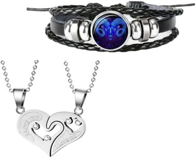 Elanora Jewels Alloy Sterling Silver Silver Jewellery Set(Pack of 2)