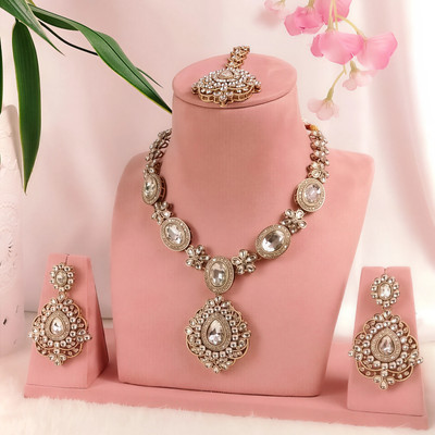 iBerries Alloy Silver Jewellery Set(Pack of 1)