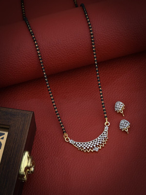 JUERI Alloy Gold-plated White Jewellery Set(Pack of 3)