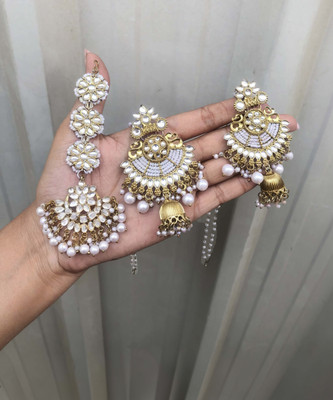 LYRISS Brass Gold-plated Gold Jewellery Set(Pack of 1)