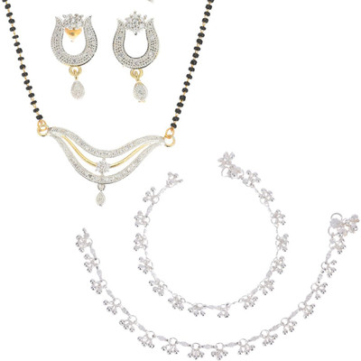 AanyaCentric Alloy Gold-plated Multicolor Jewellery Set(Pack of 5)