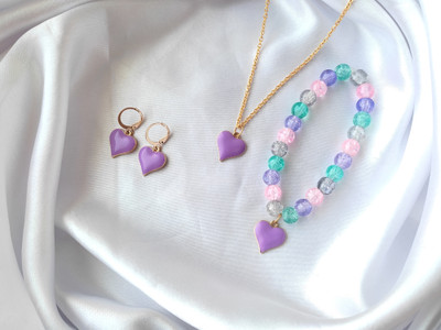 Jewelsbysirani Alloy Gold-plated Multicolor Jewellery Set(Pack of 1)