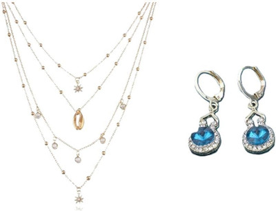 SRK Fashions Alloy Gold, Blue Jewellery Set(Pack of 1)