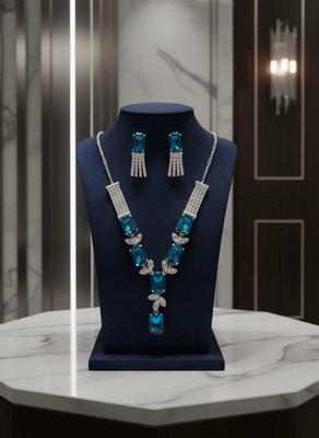 Methi Collections Alloy Silver Silver Jewellery Set(Pack of 1)