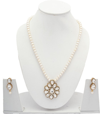 VIPY HANGER Alloy White Jewellery Set(Pack of 1)