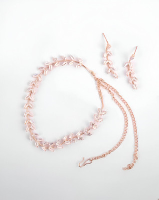 RAHUL TRADERS Alloy Rose Gold Jewellery Set(Pack of 1)