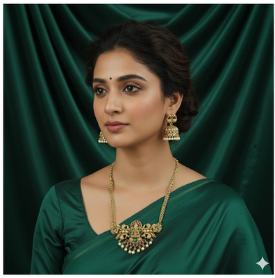 just like Brass Gold-plated Gold Jewellery Set(Pack of 1)