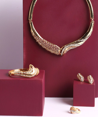 SOHI Alloy Gold-plated Yellow Jewellery Set(Pack of 1)