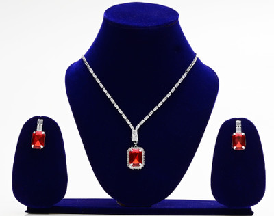 Oryaa Alloy Silver Jewellery Set(Pack of 1)