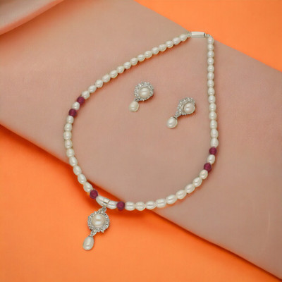 Sri Jagdamba Pearls Mother of Pearl Multicolor Jewellery Set(Pack of 1)