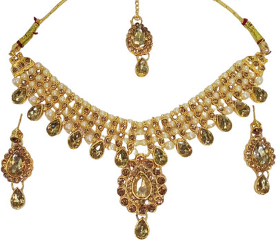 dev group collection Metal Silver Gold Jewellery Set(Pack of 1)