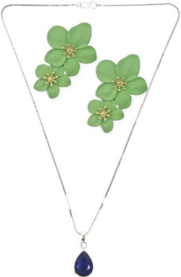 SRK Fashions Alloy Blue, Green Jewellery Set(Pack of 1)