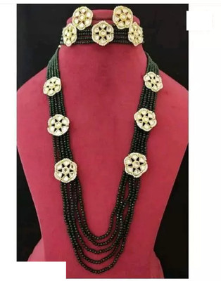 CATALYST Alloy Gold-plated Black Jewellery Set(Pack of 1)