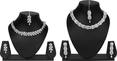 maayeri JEWELS Alloy Silver Silver Jewellery Set(Pack of 1)