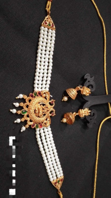 NEW SUJATAS CREATION Oxidised Silver Black Silver Silver Jewellery Set(Pack of 1)