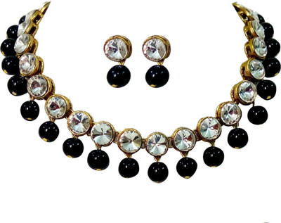 DHIVARA Brass Copper Black Jewellery Set(Pack of 1)