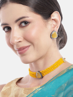 ANOUK Brass Yellow Jewellery Set(Pack of 1)