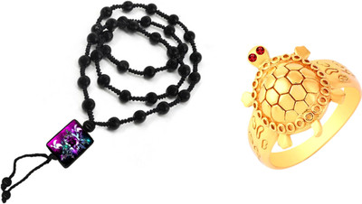 KINGSTYLEIMPEX Dori, Alloy Black, Gold Jewellery Set(Pack of 1)