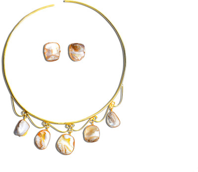 Ivikkka Alloy Rose Gold Jewellery Set(Pack of 1)