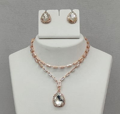 KHWAIHISH Alloy Gold-plated White Jewellery Set(Pack of 1)