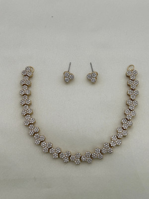 YIMBLI Brass Gold-plated Gold Jewellery Set(Pack of 1)