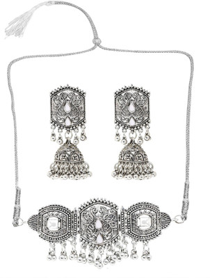 Lathar Alloy Silver Jewellery Set(Pack of 1)
