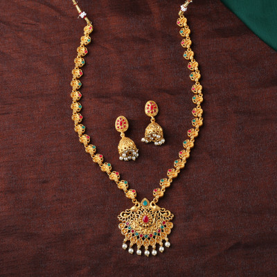 Estele Alloy Gold-plated Multicolor Jewellery Set(Pack of 3)