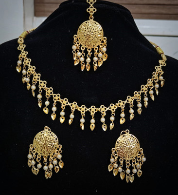 BHIMJI ENTERPRISE Brass Gold Jewellery Set(Pack of 1)